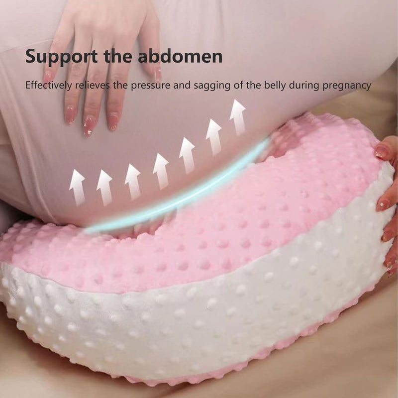 From the Farm From the Farm Pregnancy Pillow for Pregnant Women with Removable,Adjustable Maternity Pillow,Pregnant Women, Pregnancy Pillow Support for Abdomen,Back,Pregnancy Special Products (Pink) - Image 5