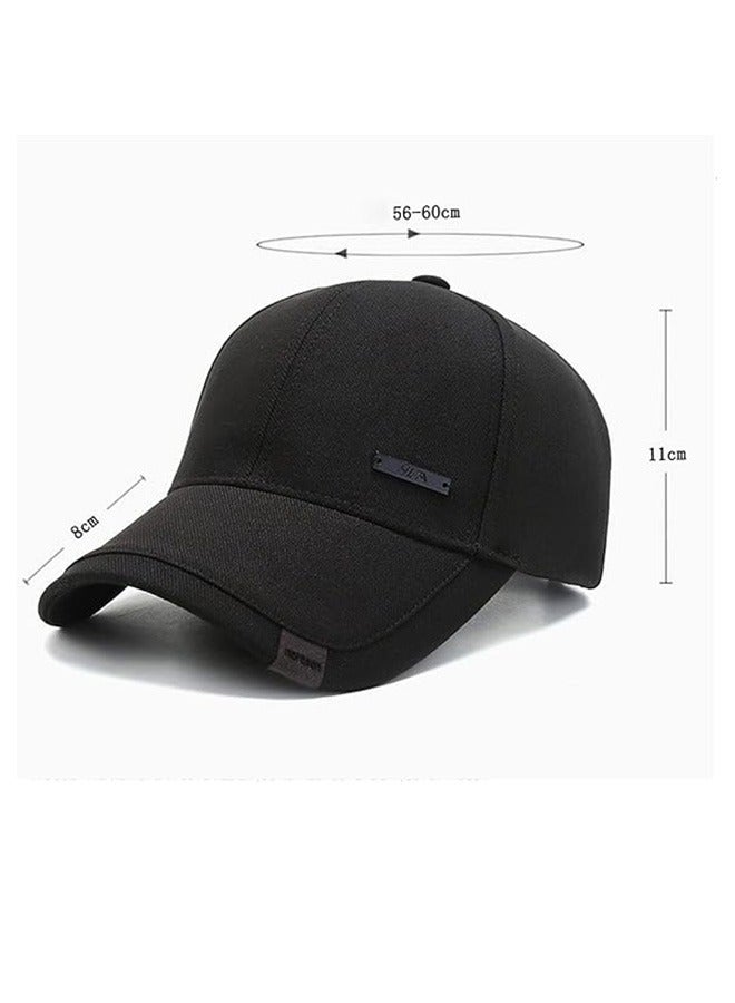 Baseball Cap - Adjustable UV Protection Outdoor Sports Hat Sun Visor Sun Protection Sun Hat Unisex Black  - Image 5