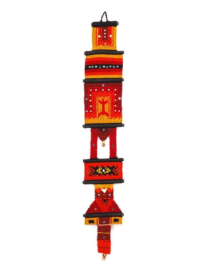 AIVIK:Handloom Cotton Home Decor Tapestry Pillar Wall Hanging, 35" X 6" (Multicolour) - Image 1