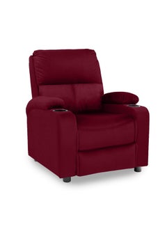 Cinematic Velvet Upholstered Classic Recliner Chair With Bed Mode - Burgundy - 90x95x80cm - pzsku/ZF342C41EFF28AA4937C4Z/45/_/1720254501/f17be9a0-b485-4ba1-a282-09b0aefd3283