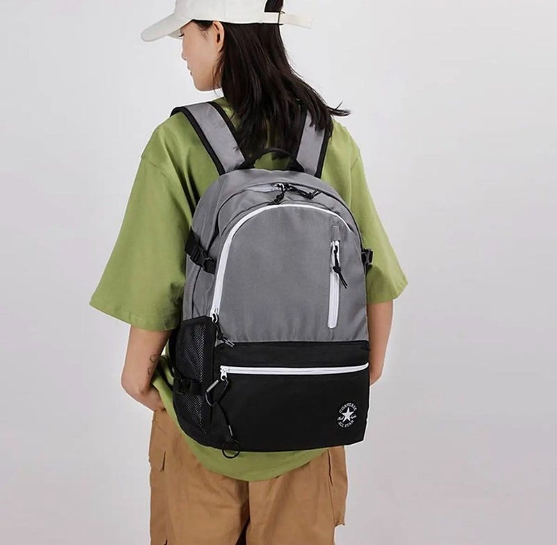 CONVERSE High‑version Converse‑style backpack, classic large‑capacity schoolbag for junior high students, casual travel backpack. - Image 3
