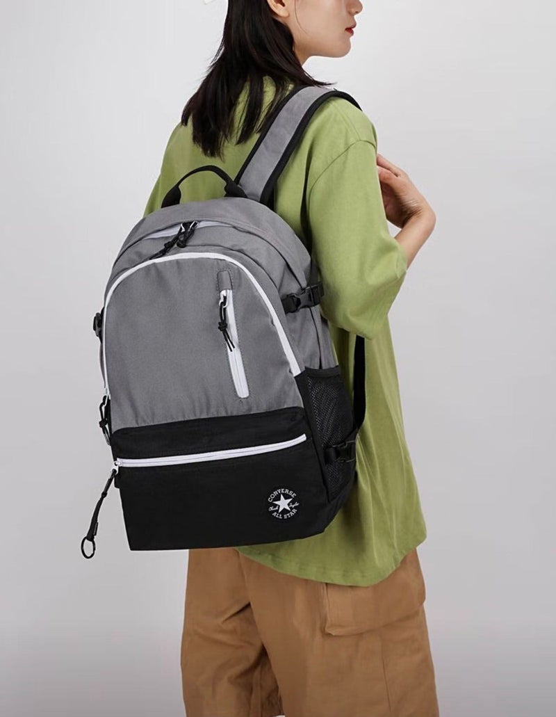 CONVERSE High‑version Converse‑style backpack, classic large‑capacity schoolbag for junior high students, casual travel backpack. - Image 2
