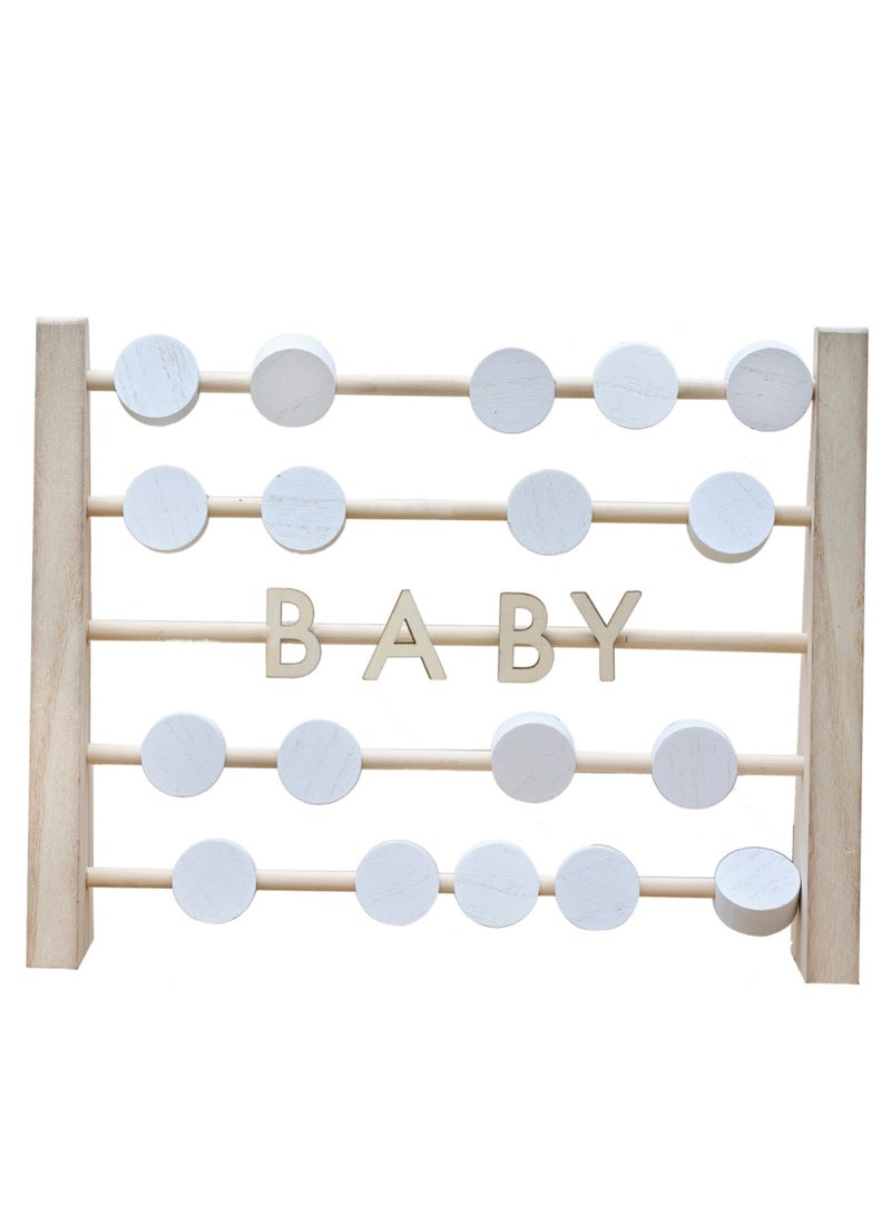 Ginger Ray Ginger Ray Wooden Abacus Guestbook for Weddings and Special Occasions  - Image 1