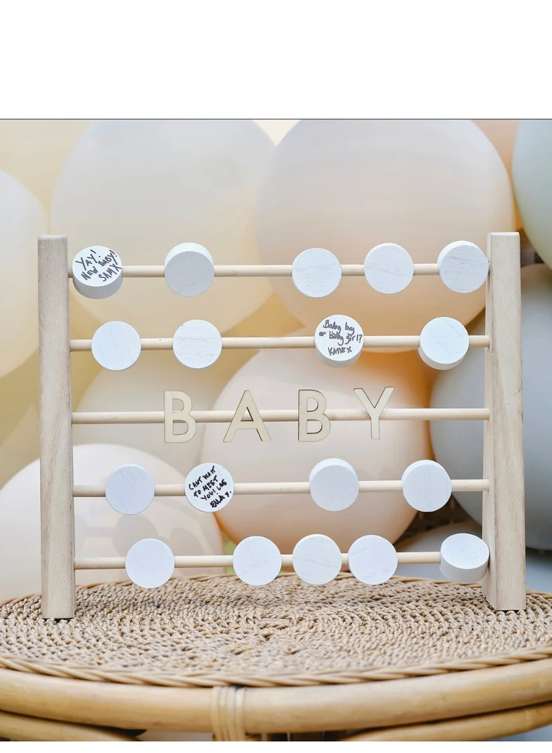 Ginger Ray Ginger Ray Wooden Abacus Guestbook for Weddings and Special Occasions