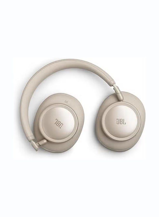 جي بي إل JBL Live 780NC - سماعات رأس لاسلكية فوق الأذن مع إلغاء الضوضاء التكيفية الحقيقية، صوت JBL المميز مع صوت عالي الدقة، مكالمات مثالية 2.0 بميكروفونين مع خوارزمية مدربة بالذكاء الاصطناعي، و Personi-Fi 3.0 شامبانيا - Image 2