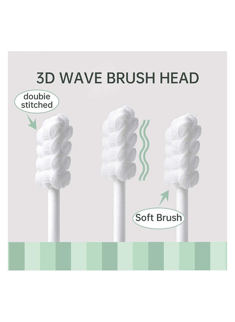 AIYISHI 48PCS Baby Toothbrush Newborn or Baby Tongue Cleaner Disposable Baby Gum Cleaning Gauze Oral Cleaning Care Suitable for 0-36 Months Baby (1Pack)  - Image 3