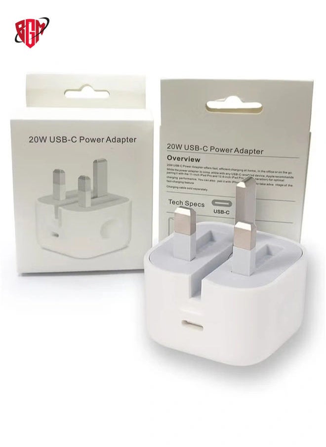 BGM - IPhone Fast Charger [MFi Certified] 20W USB C Power Adapter Fast Charger with 3ft Cable Compatible with IPhone 13/13 Pro/ 12 Pro/12 Mini/ 11/11 Pro/XS/Max/XR/X/8 Plus/SE 2020, IPod, IPad Mini Pro - Image 1