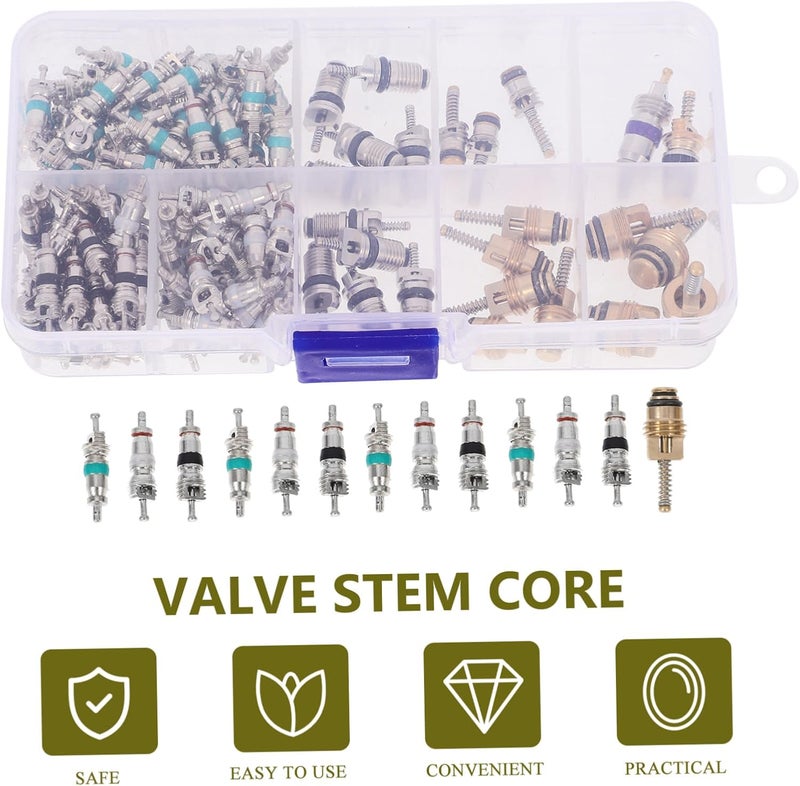 VOSAREA 1Set Valve Core Kit Automotive Air Conditioning System Valve Core Compatible with Systems for Maintenance and Repair of Car Units - Image 5