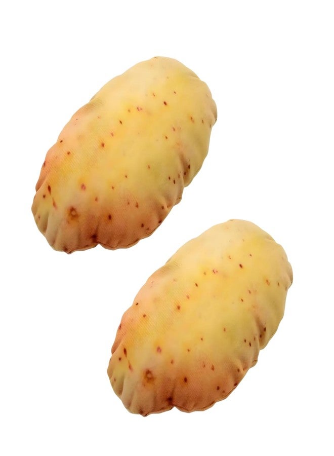 GOUDOGEDC 2Pcs Vegetable Dog Toy, 2025 New Potato Food Shape Squeaky Toys, Cute Plush Toys Chew Toys for Small Medium Large Dogs Squeak Toys - Image 1