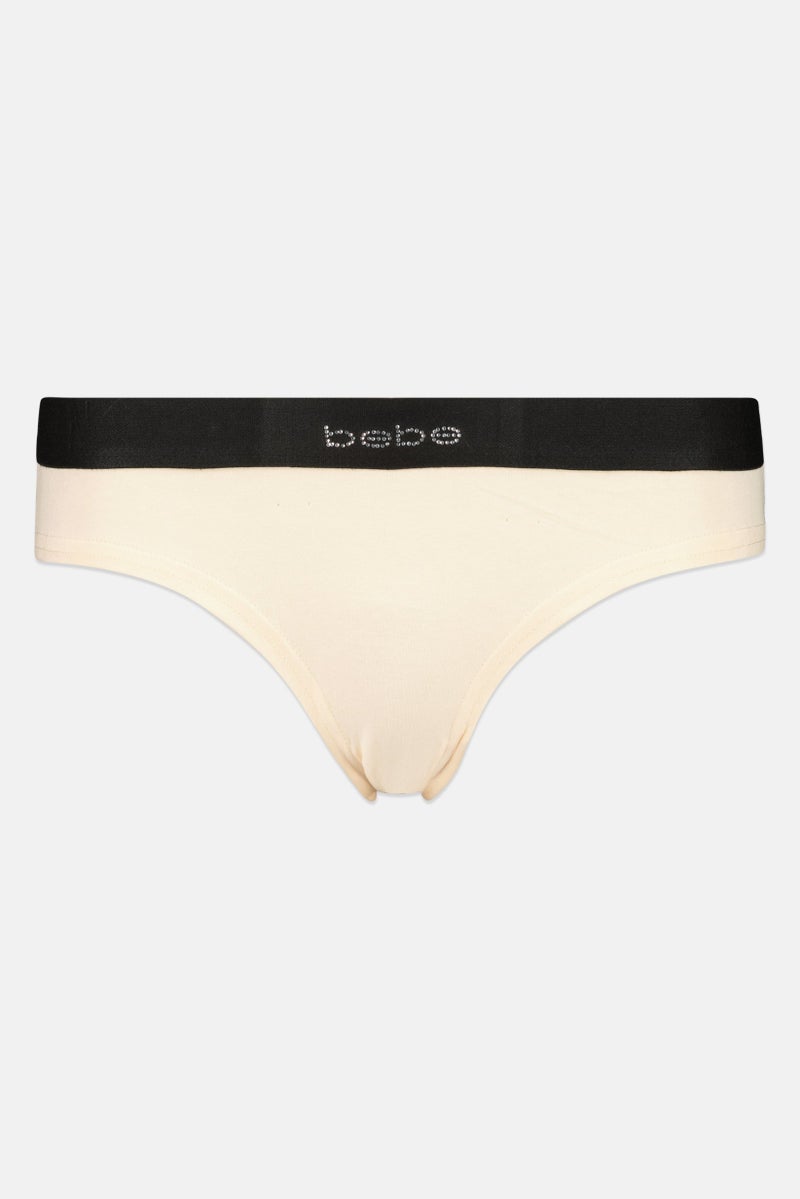 bebe Women 3 Pieces Brand Logo Pull On Cheeky Panties, Multicolor - Image 4