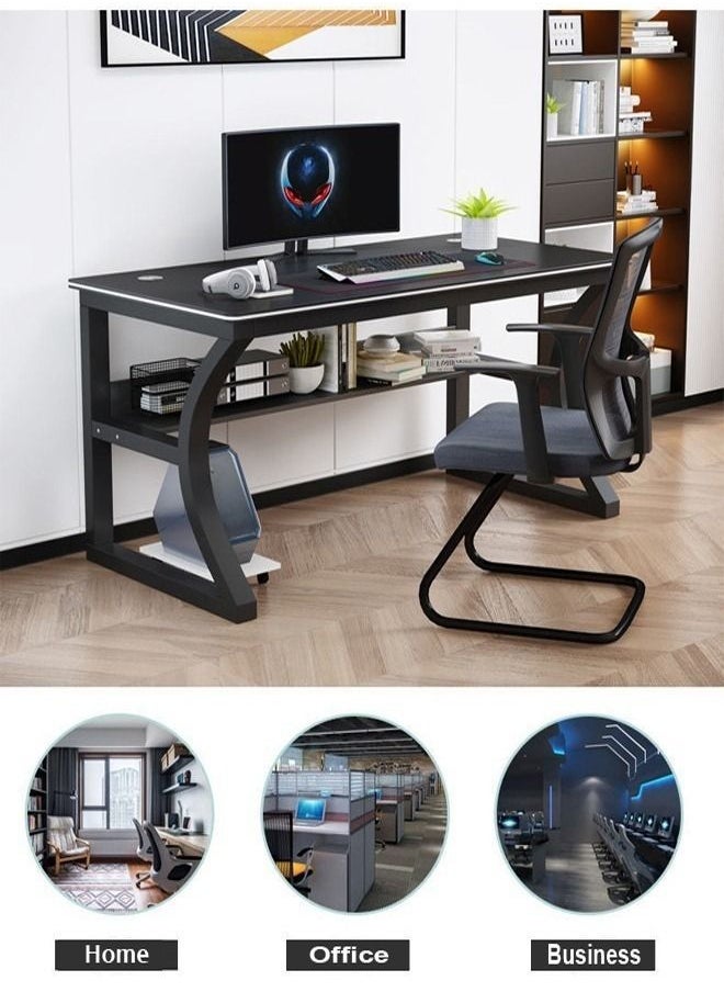 fashionhome - Modern Style Steel Frame Computer Stabilized Table 100 x 50 x 75 cm - Image 1