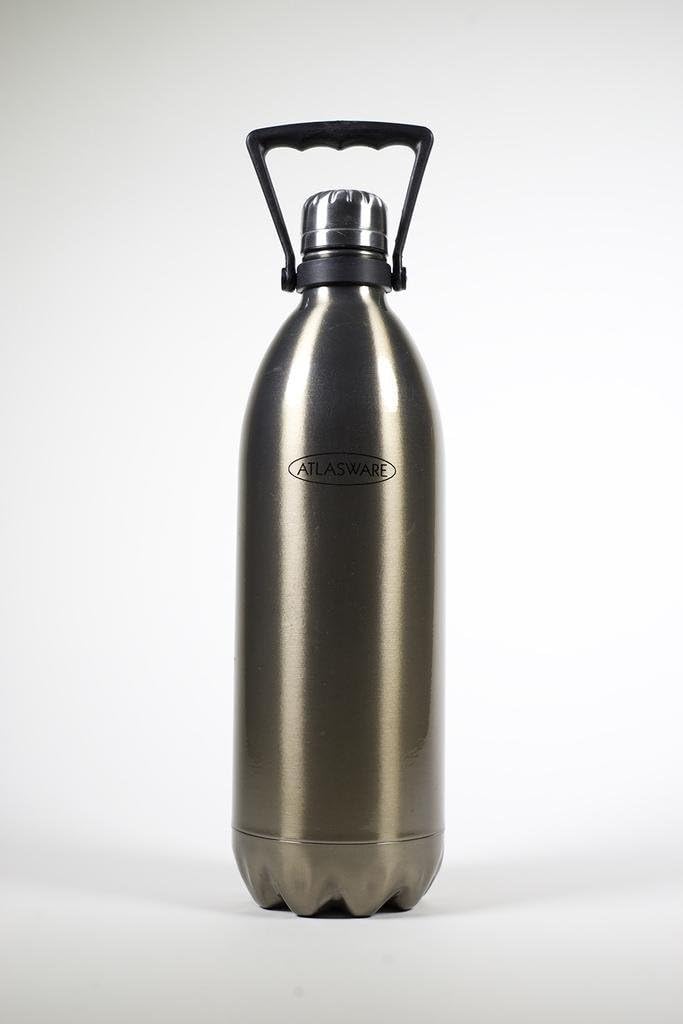 Atlasware 2L Vacuum Bottle - Silver