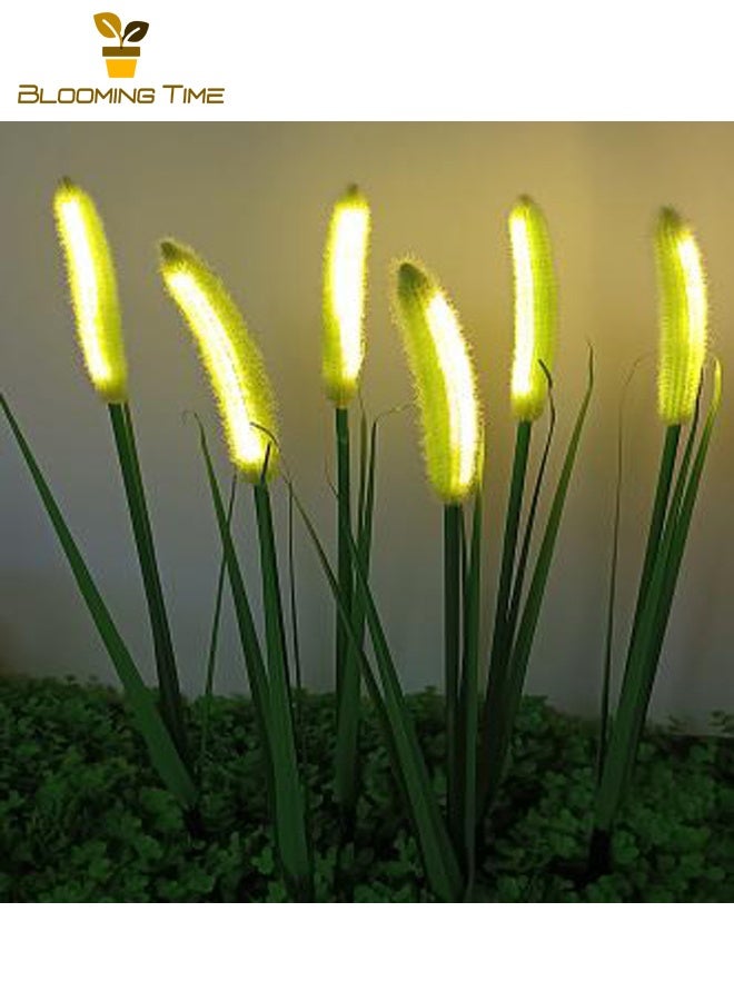BLOOMING TIME Two Solar Dog Tail Grass Lights, Outdoor Waterproof Courtyard Garden Lawn Lights, Simulation Dog Tail Atmosphere, Decorative Ground Plug Landscape Lights - Image 2