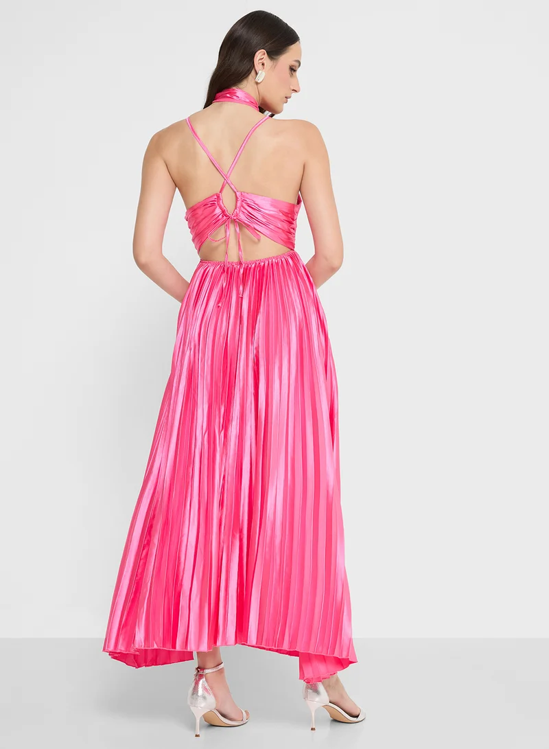 ELLA Pleated Strap Dres