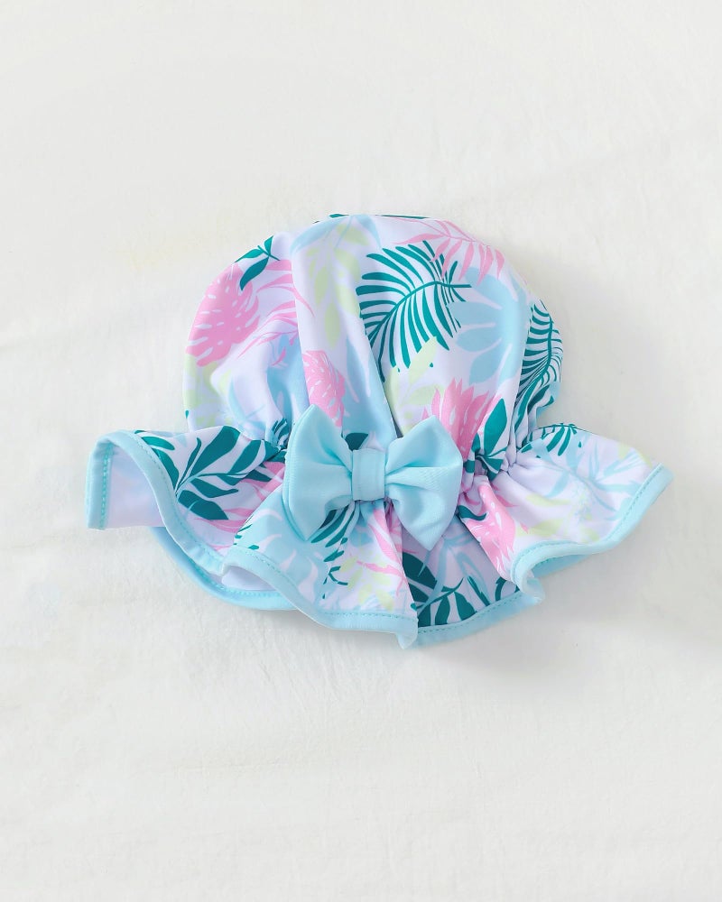 Mioglrie Toddler Swimsuit Girl 2t 3t Swimsuit Girls Toddler Bathing Suit Girl Beach Swim Suit Two Piece Blue Hawaiian Bikini Swimwear Tankini Set - Image 4