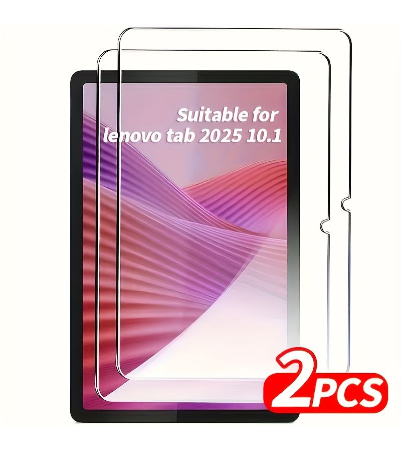 Tempered Glass Screen Protector 2 Pack for Lenovo 10.1 Inch Tab 2025 Model - Image 3