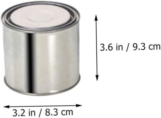 5Pcs Metal Paint Can Set Multipurpose Tinplate Oil Paint Containers Lids Handheld Sealing Buckets for Leftover Pigment Storage for DIY Projects - Image 2