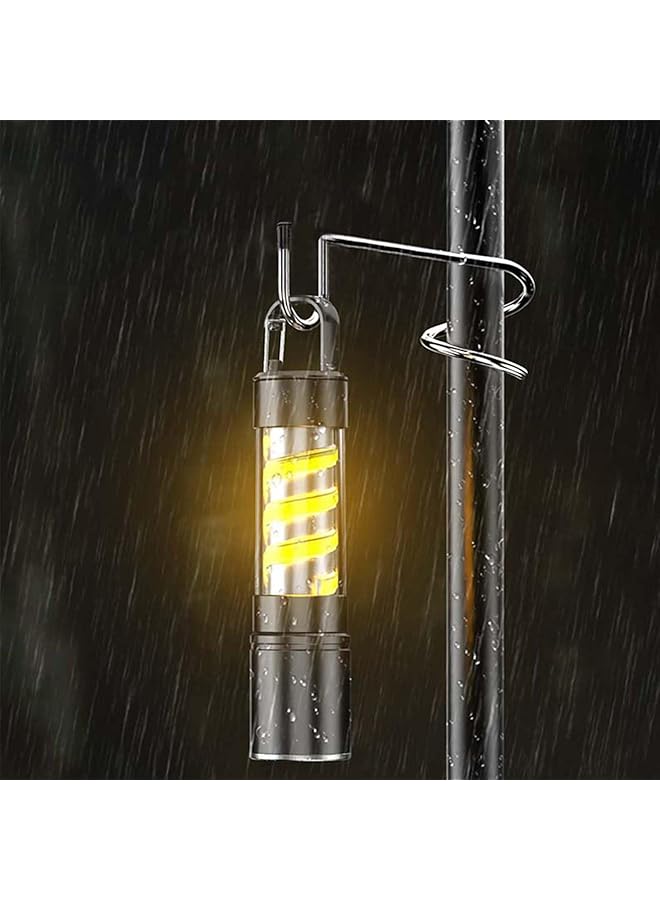 High Brightness Flashlight 1200mAh Rechargeable LED Camping light with 3 Modes and Waterproof Function Adjustable Powerful light with Hook Powerful Flashlight for Home Hiking Camping - Image 2