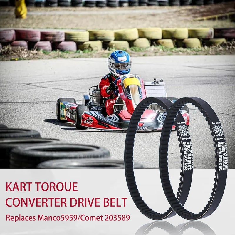 caqeg 3PCS 30 Series Go Kart Drive Belt Replaces Manco 5959 / Comet 203589 Durable Trorque Converter Belt - Image 5