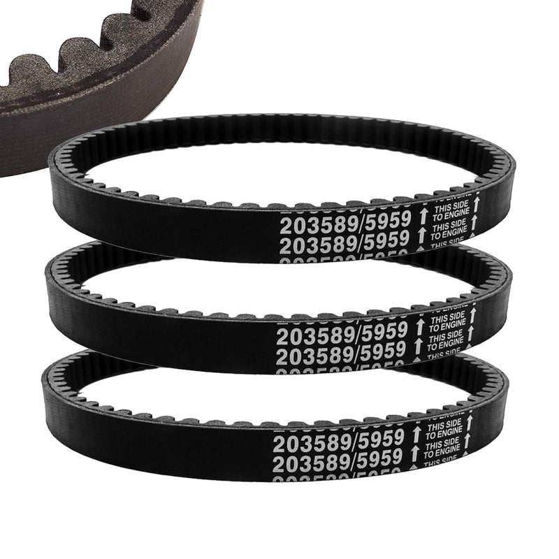 caqeg 3PCS 30 Series Go Kart Drive Belt Replaces Manco 5959 / Comet 203589 Durable Trorque Converter Belt - Image 1