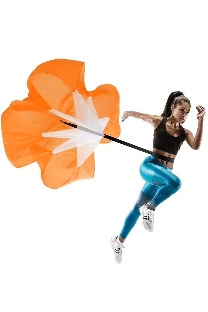 رونق مظلة تدريب سرعة الجري والرشاقة - باراشوت مقاومة للجري واللياقة البدنية مع حزام قابل للتعديل وحقيبة حمل، مثالي للتمارين الرياضية وكرة القدم والملاكمة._ معدات رياضيه_ أدوات رياضية _تمارين رياضيه _لياقه بدنيه_العاب رياضيه _العاب للجيم - Image 3