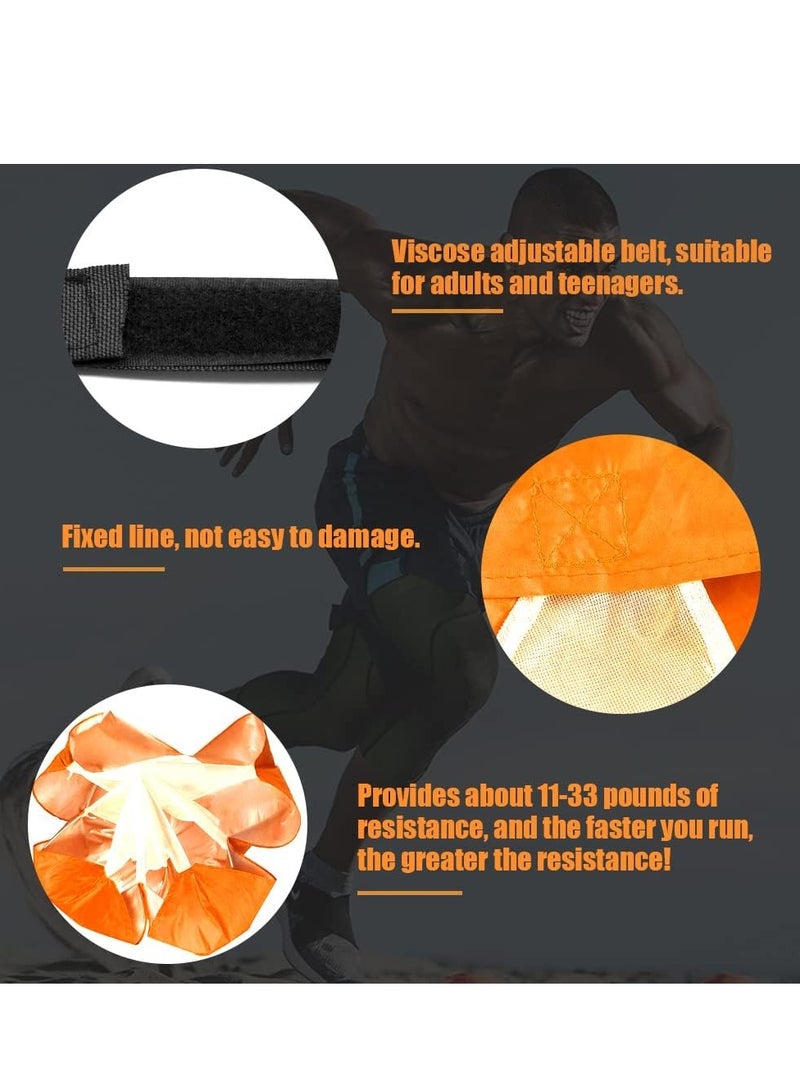 رونق مظلة تدريب سرعة الجري والرشاقة - باراشوت مقاومة للجري واللياقة البدنية مع حزام قابل للتعديل وحقيبة حمل، مثالي للتمارين الرياضية وكرة القدم والملاكمة._ معدات رياضيه_ أدوات رياضية _تمارين رياضيه _لياقه بدنيه_العاب رياضيه _العاب للجيم - Image 4