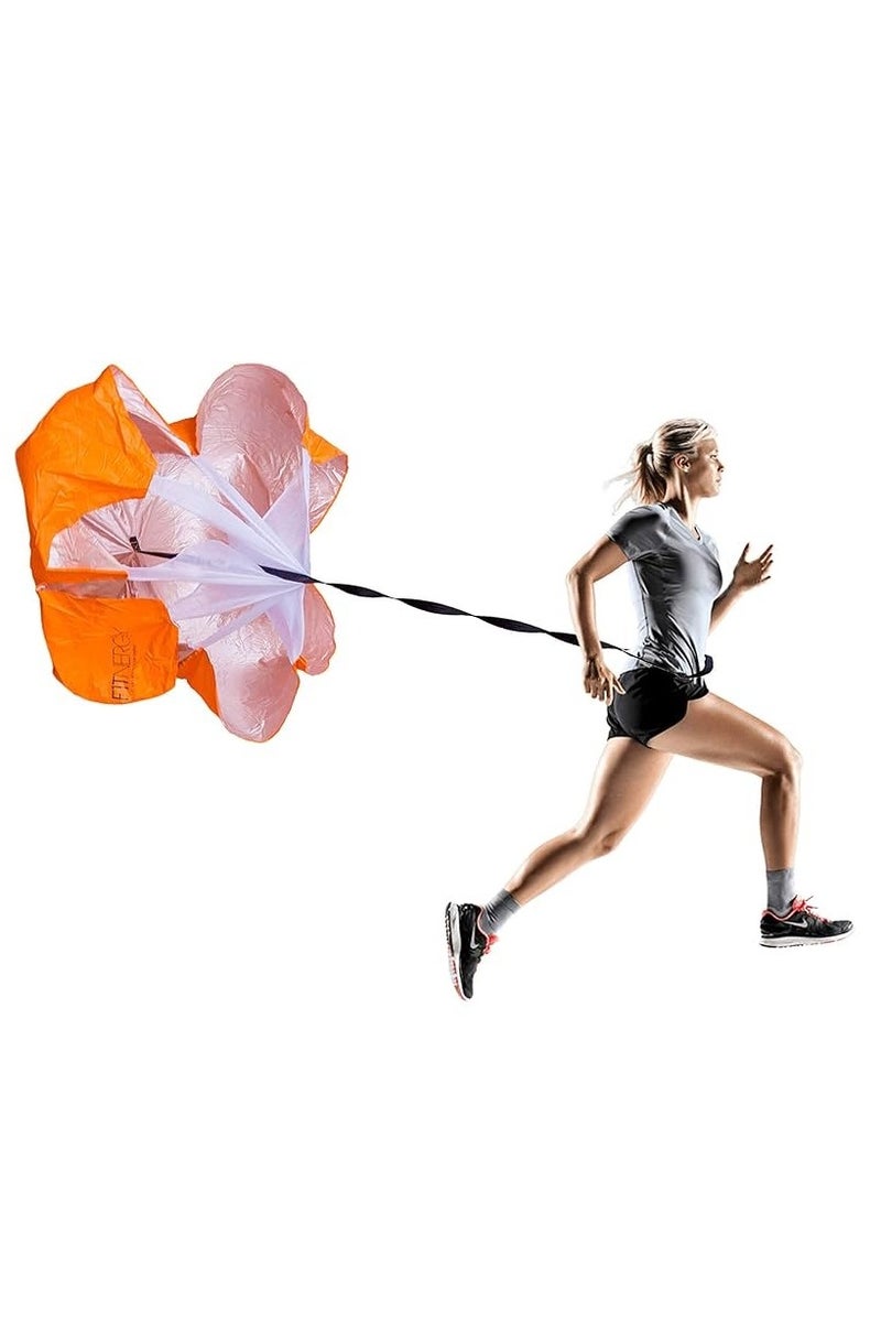 رونق مظلة تدريب سرعة الجري والرشاقة - باراشوت مقاومة للجري واللياقة البدنية مع حزام قابل للتعديل وحقيبة حمل، مثالي للتمارين الرياضية وكرة القدم والملاكمة._ معدات رياضيه_ أدوات رياضية _تمارين رياضيه _لياقه بدنيه_العاب رياضيه _العاب للجيم - Image 2