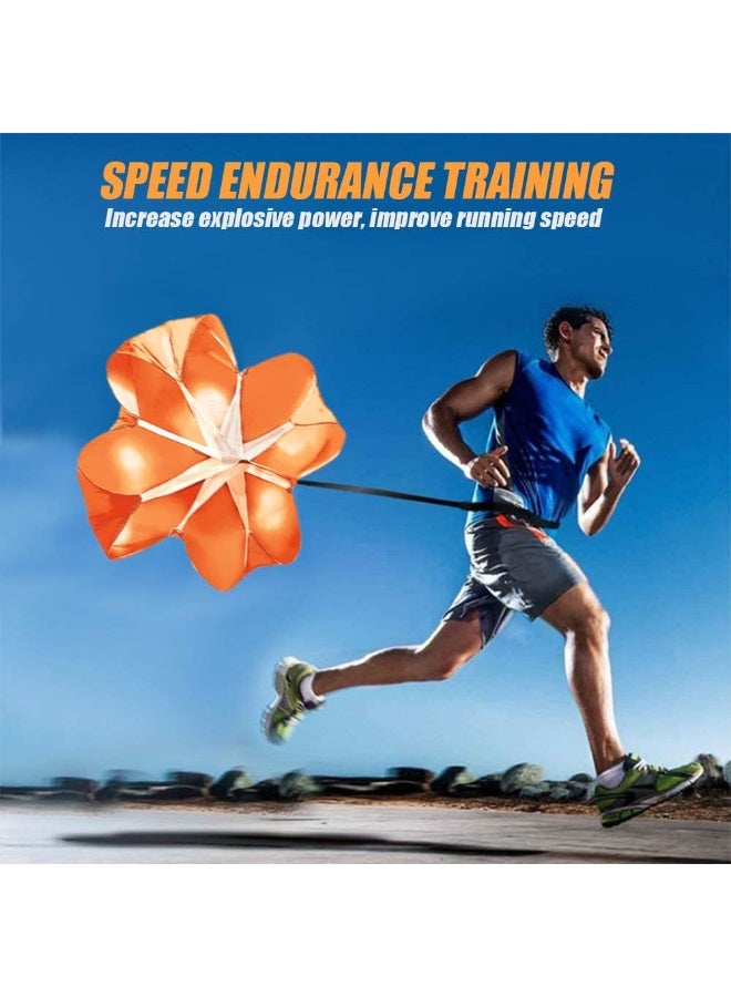 رونق مظلة تدريب سرعة الجري والرشاقة - باراشوت مقاومة للجري واللياقة البدنية مع حزام قابل للتعديل وحقيبة حمل، مثالي للتمارين الرياضية وكرة القدم والملاكمة._ معدات رياضيه_ أدوات رياضية _تمارين رياضيه _لياقه بدنيه_العاب رياضيه _العاب للجيم - Image 5