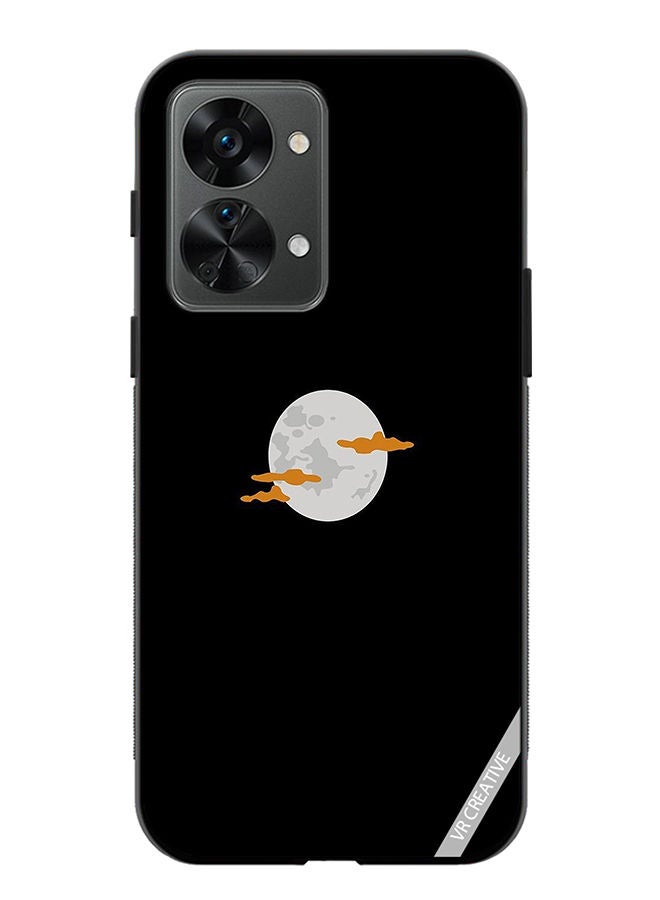 VR CREATIVE غطاء حماية لهاتف OnePlus Nord 2T بتصميم القمر متعدد الألوان - Image 1