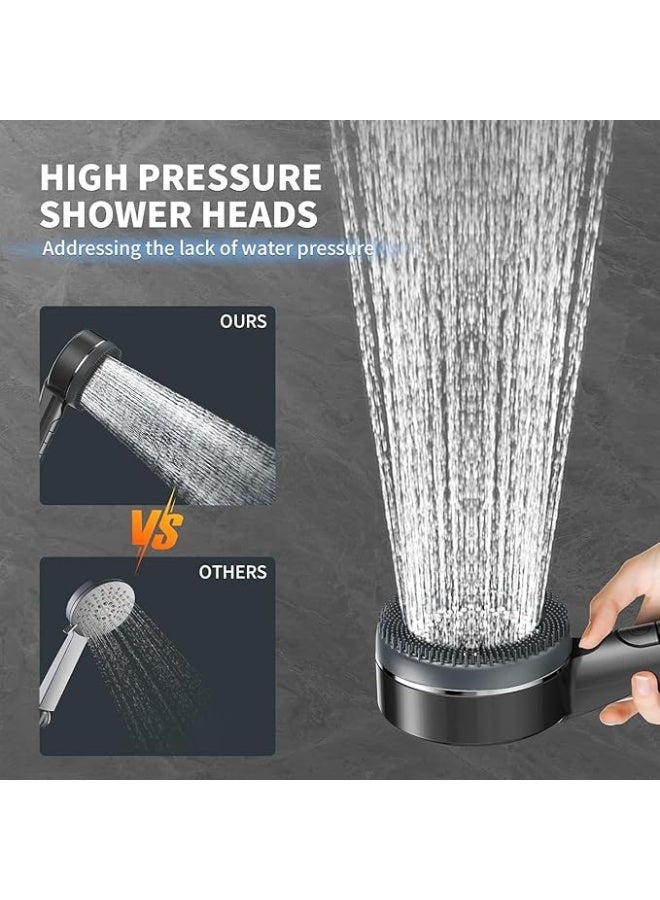 DUNISO DUNISO Filtered Shower Head with Handheld, High Pressure 5 Spray Mode Showerhead,Showerhead with Shower Bracket，Easy to Install，for Dry Hair& Skin - Image 3
