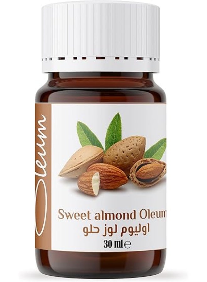 أوليوم زيت اللوز الحلو أوليوم - 30 مل - نقي وطبيعي 100% - المرطب المثالي للبشرة والشعر ومزيل طبيعي للمكياج. - Image 1