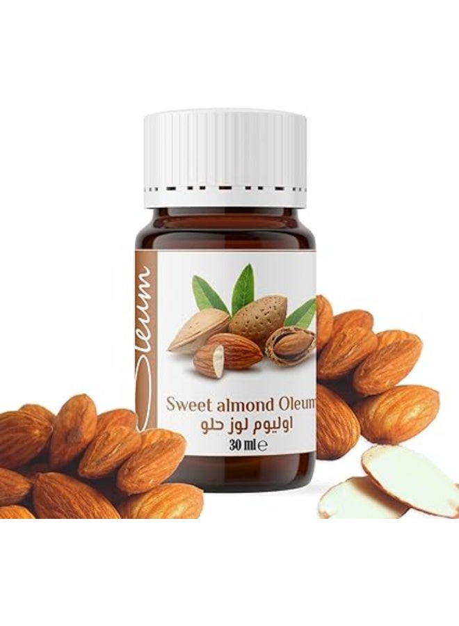 أوليوم زيت اللوز الحلو أوليوم - 30 مل - نقي وطبيعي 100% - المرطب المثالي للبشرة والشعر ومزيل طبيعي للمكياج. - Image 2
