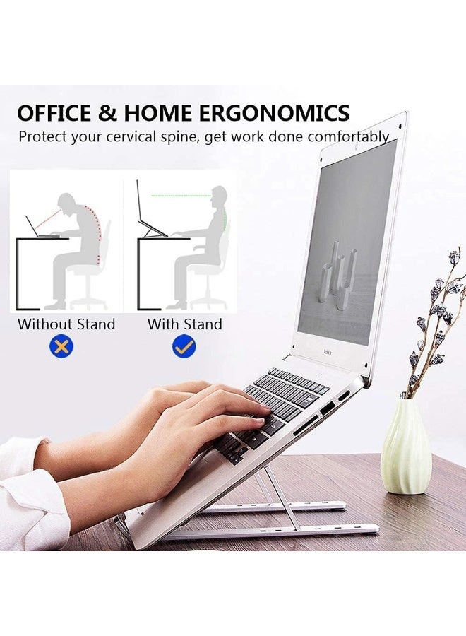 Laptop Foldable Stand white - Image 4