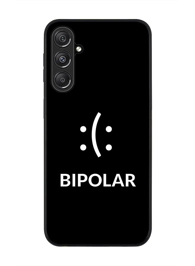 Stylizedd Rugged Black Edge case for Samsung Galaxy M34 5G, Custom Slim fit Flexible Anti Drop Thin Phone Case Cover - Bipolar - Image 1