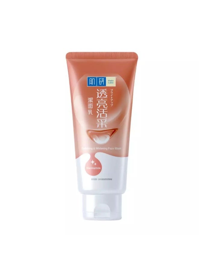 Hada Labo Soft & White Face Wash 100g, Softening & Brightening Facial Cleanser with Resveratrol, Sesame Seed Extract & Hyaluronic Acid - Image 1