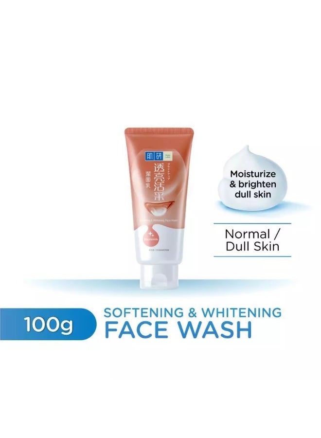 Hada Labo Soft & White Face Wash 100g, Softening & Brightening Facial Cleanser with Resveratrol, Sesame Seed Extract & Hyaluronic Acid - Image 2