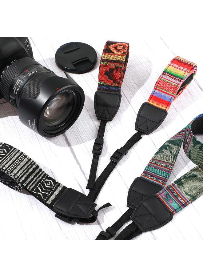 Saintrygo 4 Pcs Vintage Camera Straps for Photographers Woven Adjustable Universal Neck Shoulder Crossbody Strap Quick Release for All DSLR SLR Camera, Photographer Gift for Men Women, 4 Styles - Image 5