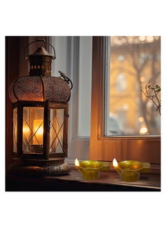 Y&D Tea Light Candles, 8 Pcs Diwali Festival LED Lights Realistic and Bright Flickering Flameless Fake Candles Diya Candle for Decorations  - Image 2