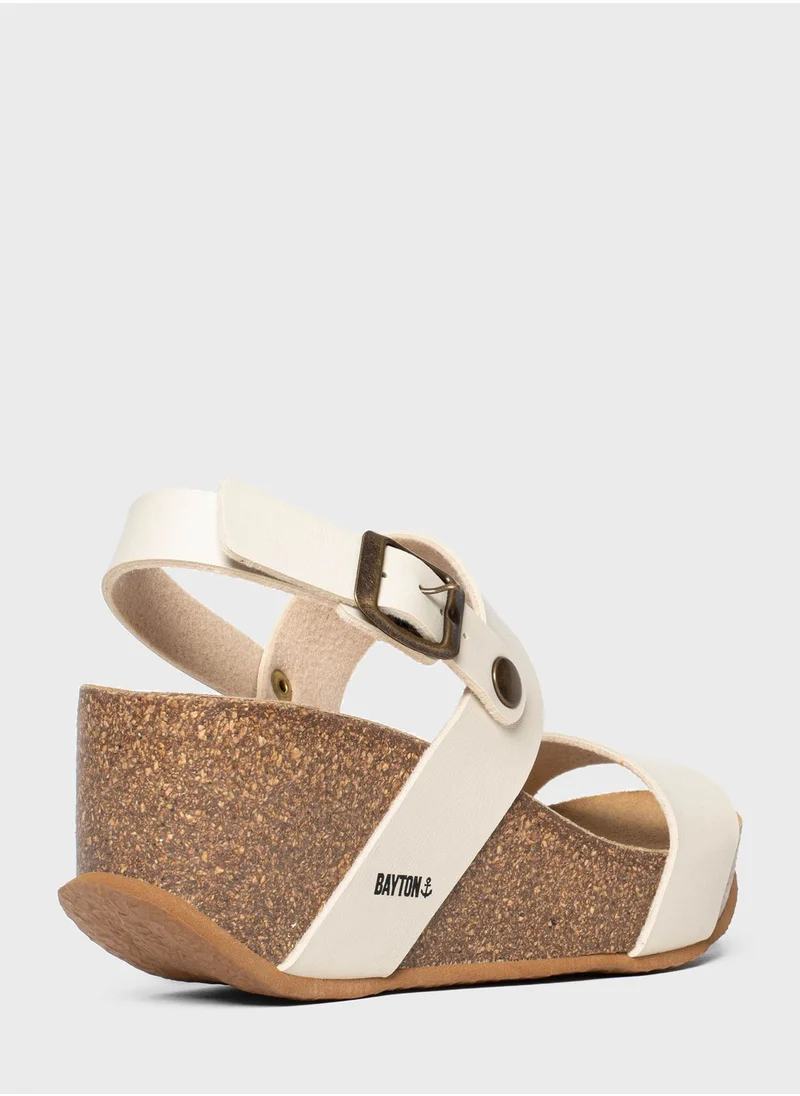 BAYTON Selene Multi Strap Wedge Sandals