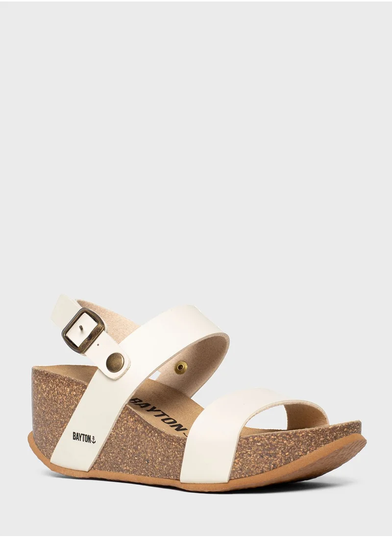 BAYTON Selene Multi Strap Wedge Sandals