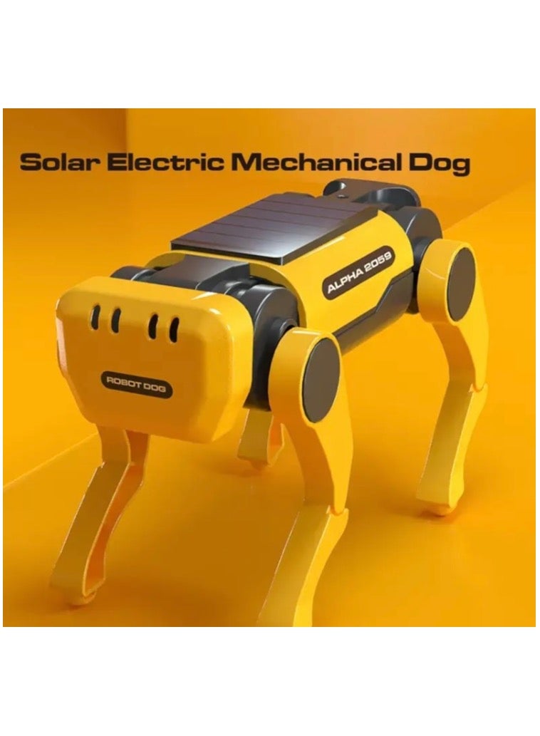 Solar Powered Electric and Mechanical Dog Robot Science Educational DIY Assembly Toys Kids Intellectual Development Gifts - Image 1
