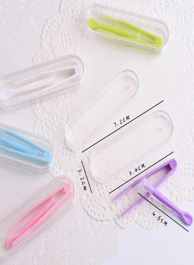 Jowxsx 5Pcs Colorful Contact Lens Tool Case Set Remover and Inserter, Contact Applicator with Soft Tip, Suitable for Contact Lens User, Practical Tools Cases - Image 2