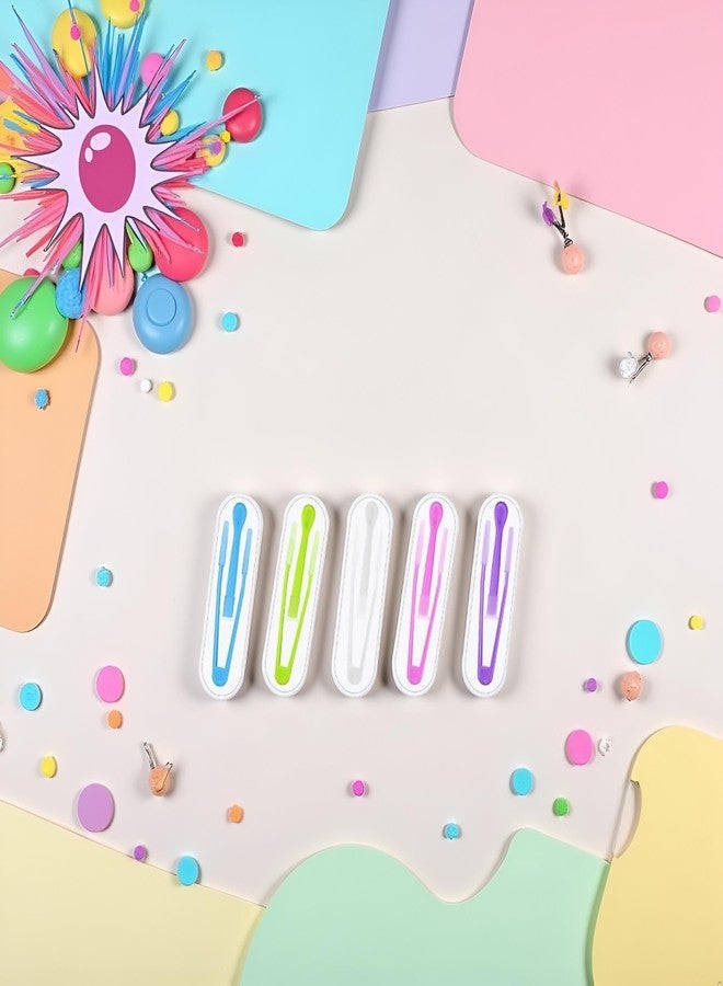 Jowxsx 5Pcs Colorful Contact Lens Tool Case Set Remover and Inserter, Contact Applicator with Soft Tip, Suitable for Contact Lens User, Practical Tools Cases - Image 5