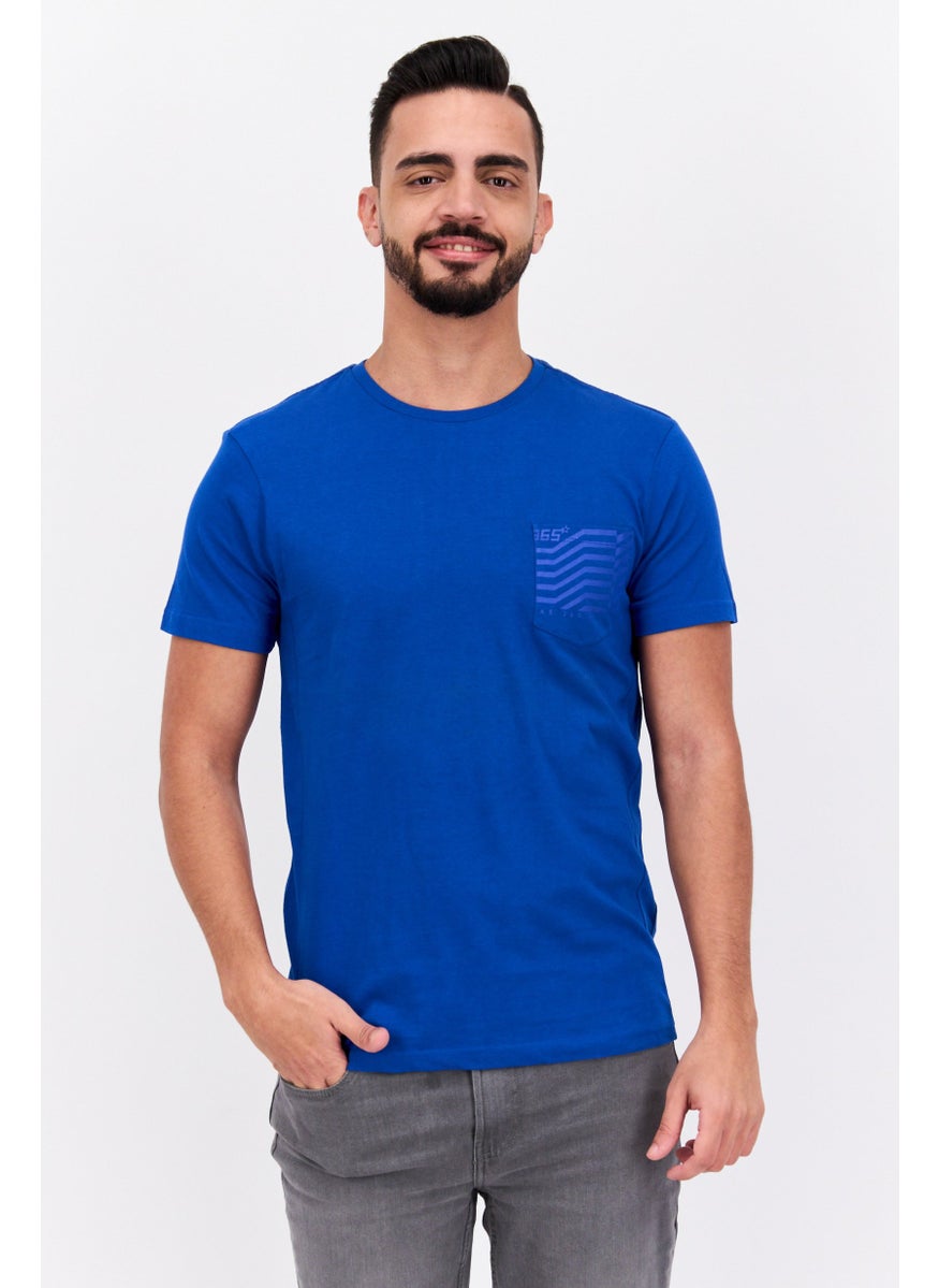 Men Crew Neck Short Sleeve Plain T Shirt, Blue - pzsku/ZF343E06D70312C7D14CCZ/45/_/1737642109/52e5f448-d142-4383-9026-971761003d95