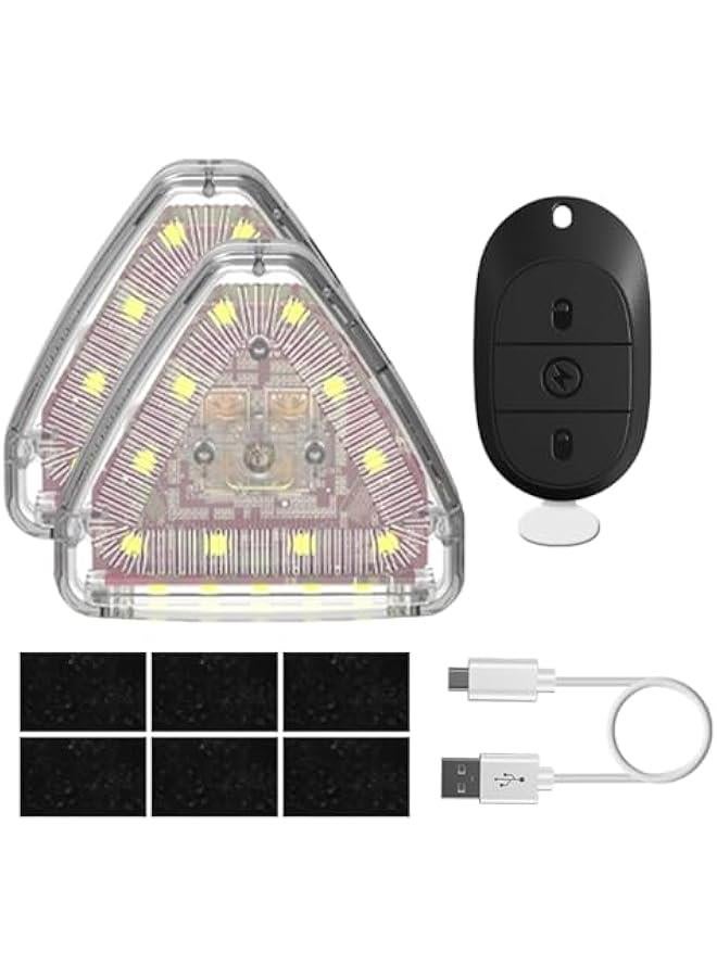 Small Flash Light, 7 Colors Wireless Signal Warning Indicator Lamp Flashing Light for Car, Trucks, Motorcycle, Bike, Vehicles, Drone, Riding, Scooter, Waterproof Anti-Collision Night Signal B  - Image 1