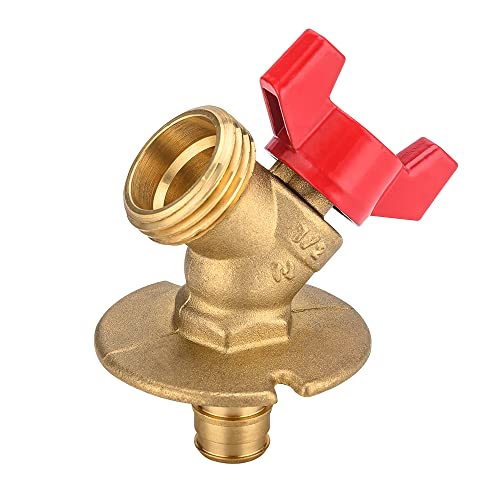 EFIELD Valve 1/4-Turn Sillcock Hose Bibb with Flange 1/2 in. Pex-a Expansion Inlet x 3/4 in. MHT Outlet, ASTM 1960 (1),(SILLCOCK005) - Image 4