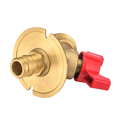 EFIELD Valve 1/4-Turn Sillcock Hose Bibb with Flange 1/2 in. Pex-a Expansion Inlet x 3/4 in. MHT Outlet, ASTM 1960 (1),(SILLCOCK005) - Image 2