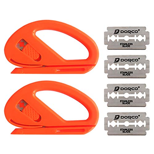 Gebildet أداة قطع أمان جيبيلدت سنيتي للفائف الفينيل للسيارات، 2×سنيتي مع 4× شفرة - Image 1