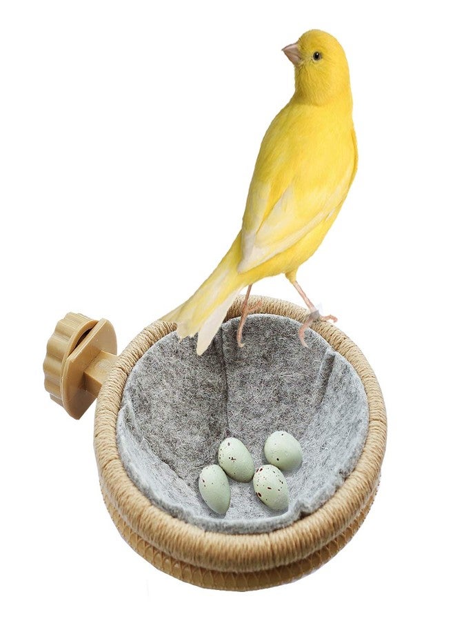 FOIBURELY Bird Nest Canary Finch Parrot Nest with Felt（4.5 inches） - Image 1