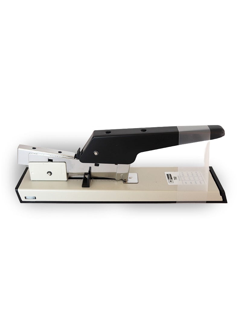 Hi Tekno Heavy Duty Stapler, Large Capacity Labor Saving Stapler Can Staple 100 Pages at Once (Black/Grey)  - Image 1